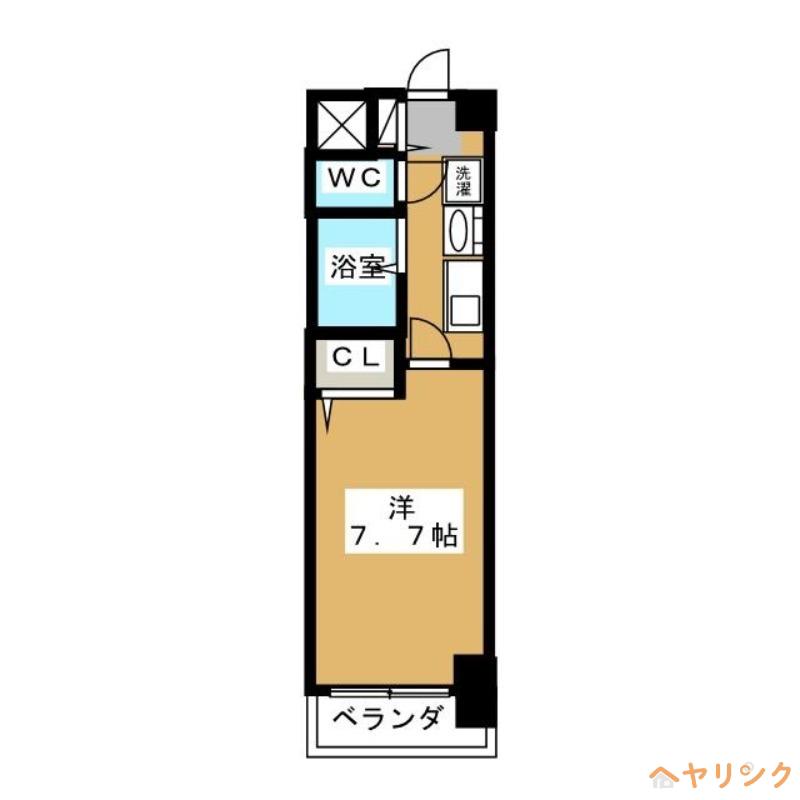DEUX MILLE DEUX(1K/5階)の間取り写真