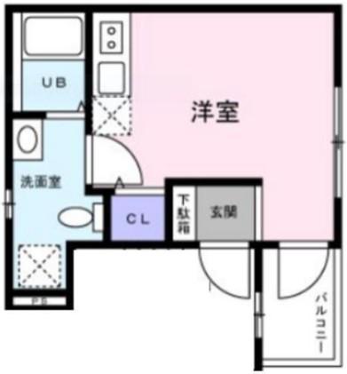 MAISON CIEL 品川大崎(ワンルーム/3階)の間取り写真