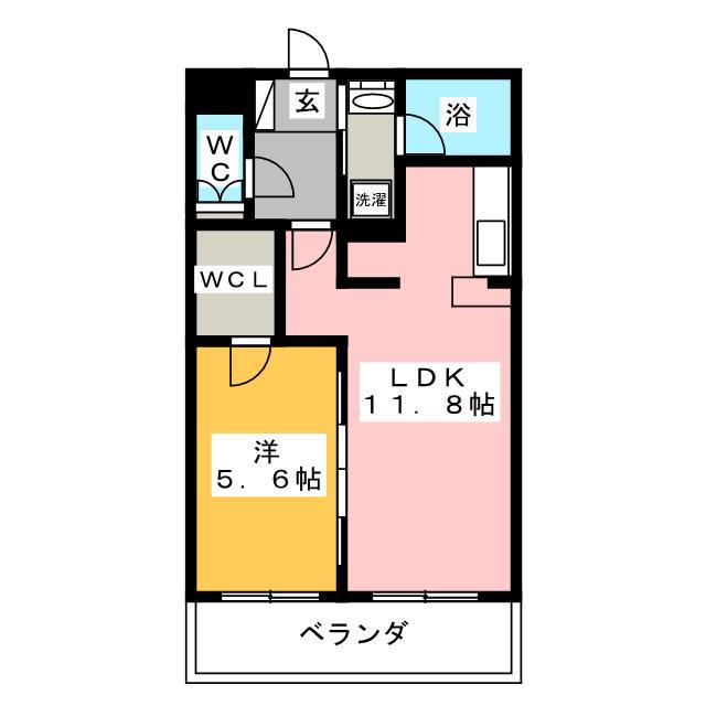 サンフォレスタ湘南(1LDK/5階)の間取り写真