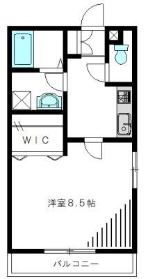 EXITO西糀谷(1K/2階)の間取り写真