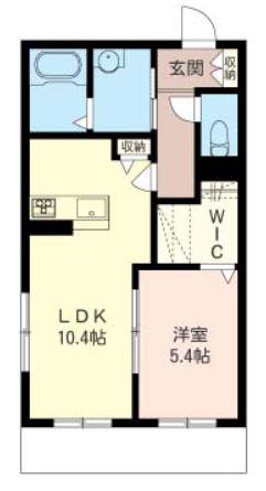 PREMIO(1LDK/1階)の間取り写真