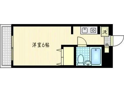 スカイコートよみうりランド(ワンルーム/1階)の間取り写真