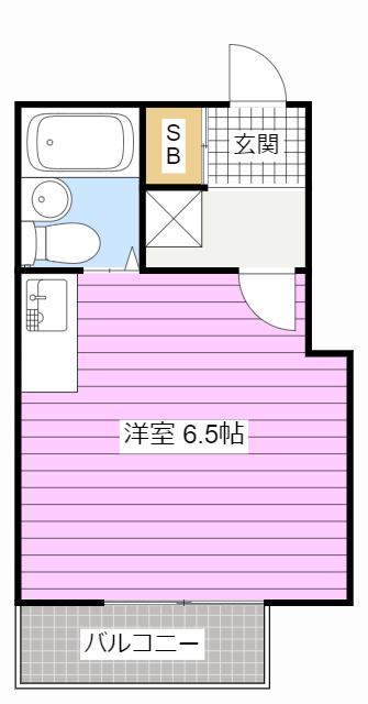 朝日プラザ浜松元浜パサージュ(ワンルーム/3階)の間取り写真