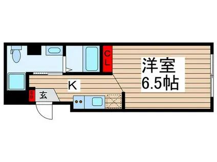 レピュア北千住レジデンス(1K/3階)の間取り写真