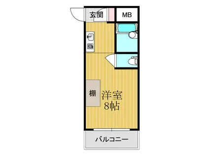 中村マンション(1K/1階)の間取り写真