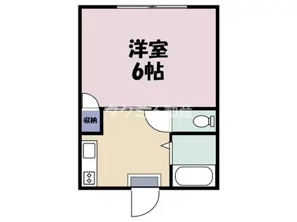 グリーンコーポ天久保(1K/1階)の間取り写真