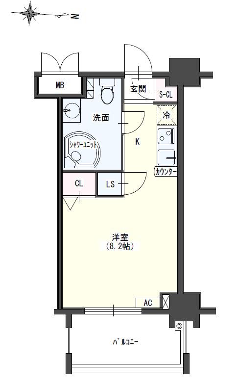 SK BUILDING10(ワンルーム/2階)の間取り写真