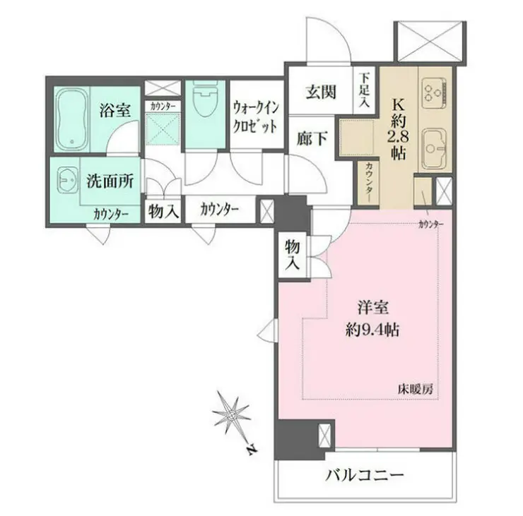 ファミール東京グランリッツ 12階階 間取り
