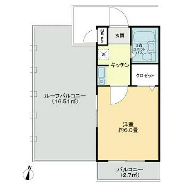 ミリオンコート西荻窪 3階階 間取り