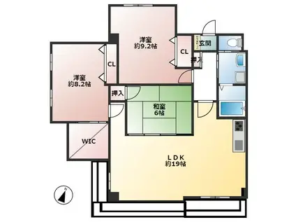 エンリッチFV号(3LDK/3階)の間取り写真