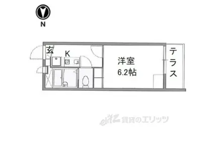 レオパレスIMPULⅡ(1K/1階)の間取り写真