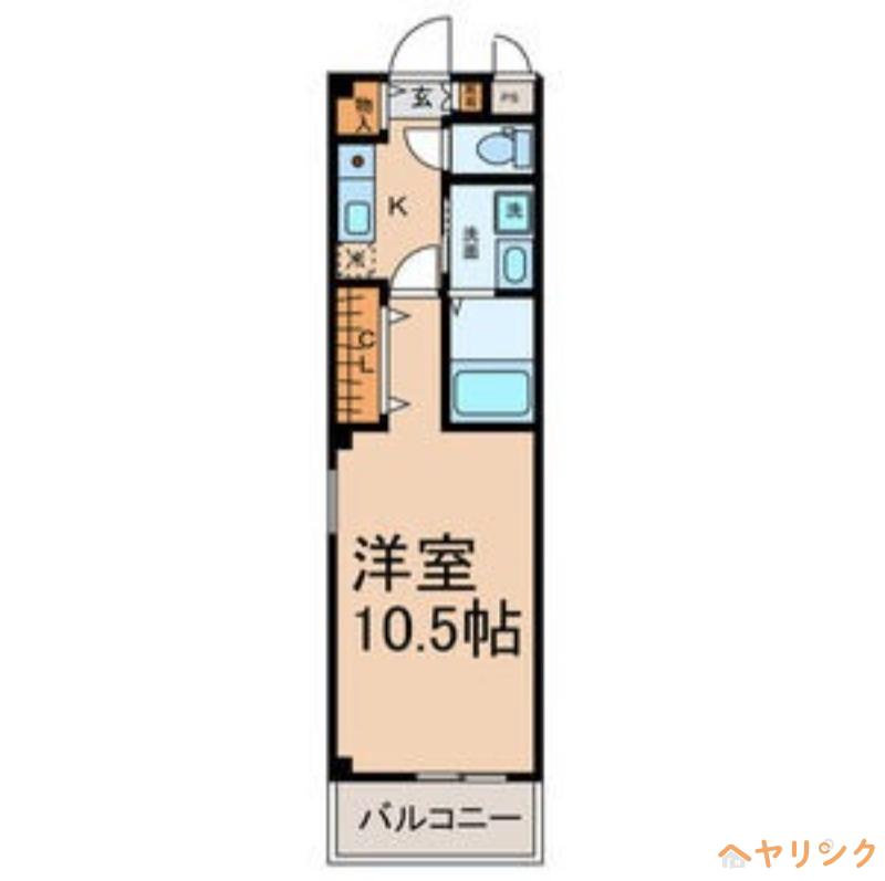 つつみ館(1K/3階)の間取り写真