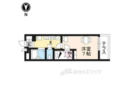 レオパレスシュピッツェ(1K/2階)の間取り写真