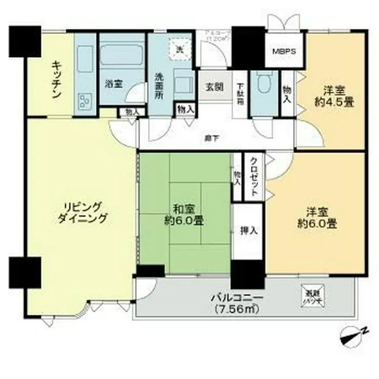 ライオンズプラザ大宮 8階階 間取り