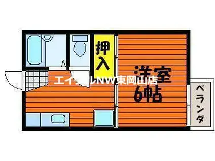 藤田コーポ I(1K/1階)の間取り写真