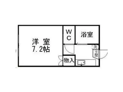 ページェントハウス(1K/2階)の間取り写真