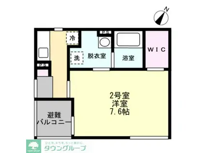 T&Fレジデンス南林間B(1K/3階)の間取り写真