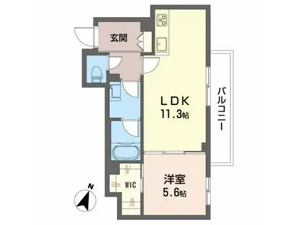 サニーコート(1LDK/3階)の間取り写真