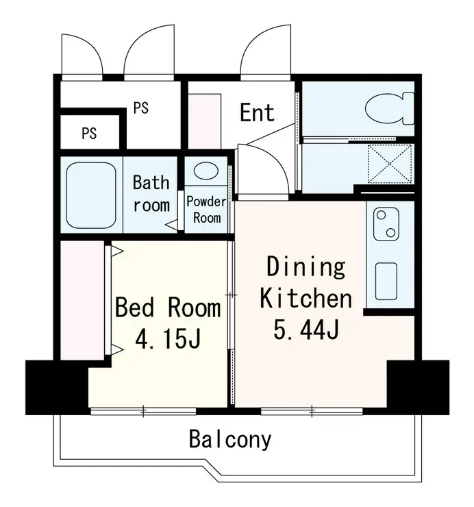 日商岩井日本橋浜町マンション 2階階 間取り