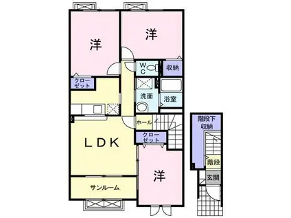 ETERNO Y II(3LDK/2階)の間取り写真