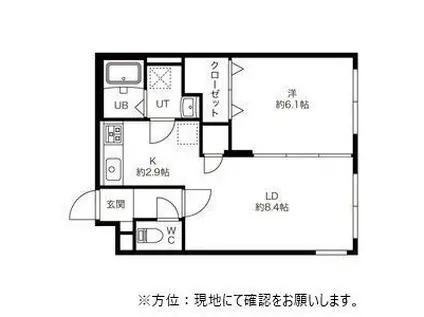 ENCHAN-THE(1LDK/1階)の間取り写真