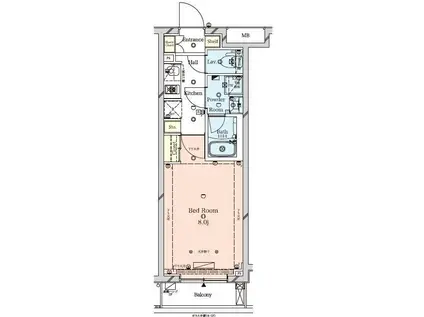 ラフィスタ墨田5丁目II(1K/5階)の間取り写真