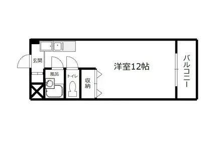 グランステージ竹内(ワンルーム/3階)の間取り写真