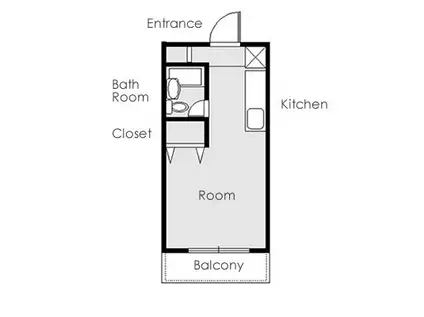 YGM芝公園1(ワンルーム/2階)の間取り写真