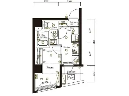 MA-RO弘明寺(1K/3階)の間取り写真