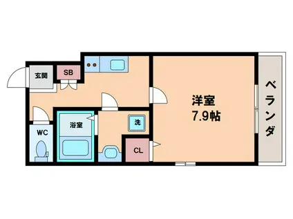 アッシュメゾン林寺(1K/1階)の間取り写真
