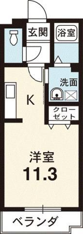 MCマンション(1K/1階)の間取り写真