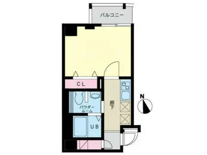 ＪＲ総武線 高円寺駅 徒歩10分 5階建 築10年(1K/2階)の間取り写真
