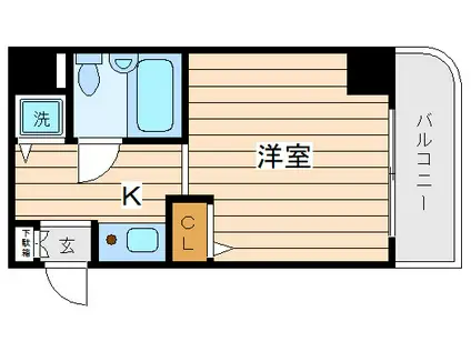 ロワレール横浜西壱番館(1K/5階)の間取り写真