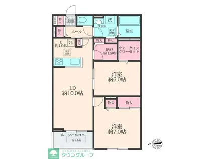 SOLANAII(2SLDK/1階)の間取り写真