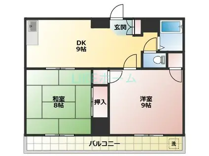 グレースサミ-(2DK/2階)の間取り写真