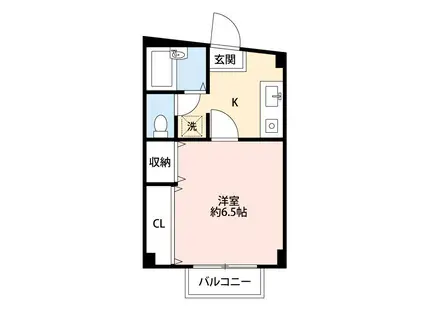 リヴィエるアビテ(1K/2階)の間取り写真