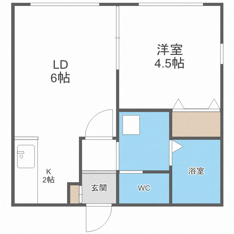 LEE SQUARE 28(1LDK/3階)の間取り写真
