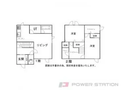 パルコートとんでん(2LDK/1階)の間取り写真