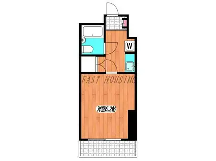 ライオンズマンション初台第3(1K/5階)の間取り写真