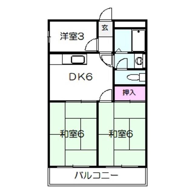 新京阪ビル(3DK/4階)の間取り写真