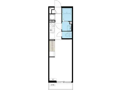 リブリ・八千代台西(1K/1階)の間取り写真