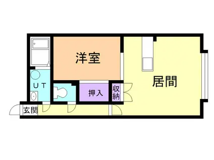 アートヒルズ(1LDK/1階)の間取り写真