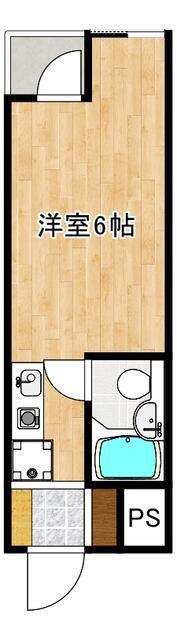 レヂオンス清瀬(ワンルーム/2階)の間取り写真