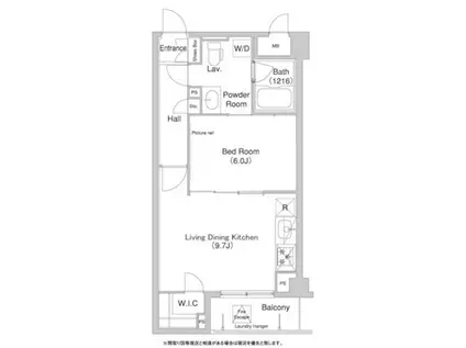 ニューシティアクティブ(1LDK/2階)の間取り写真