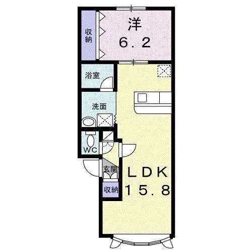 エステート237(1LDK/2階)の間取り写真