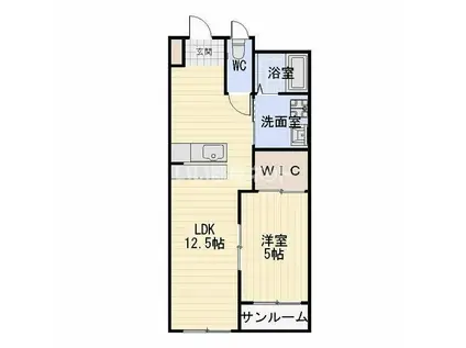 MAISON OIZ(1LDK/2階)の間取り写真