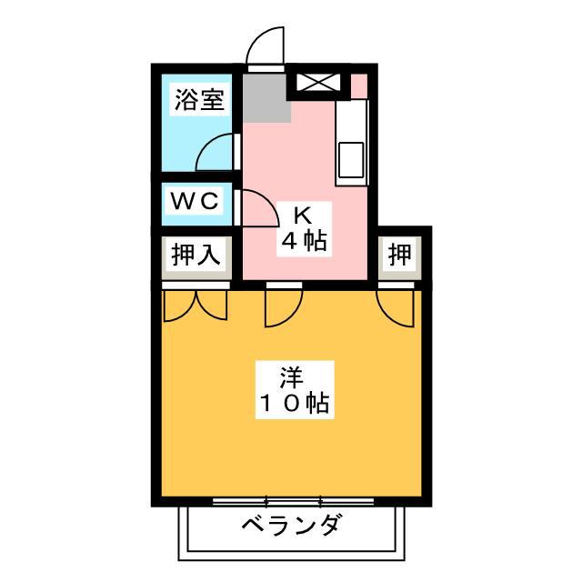CASAマサキA(1DK/1階)の間取り写真
