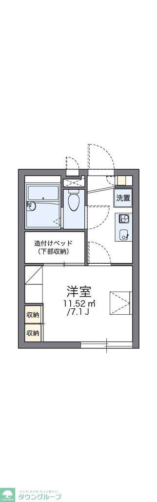 レオパレスプルミエ(1K/2階)の間取り写真