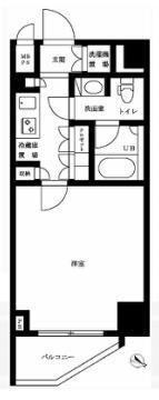  ルーブル三軒茶屋参番館(1K/4階)の間取り写真