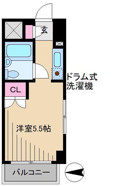 新丸子センチュリープラザ21(ワンルーム/7階)の間取り写真